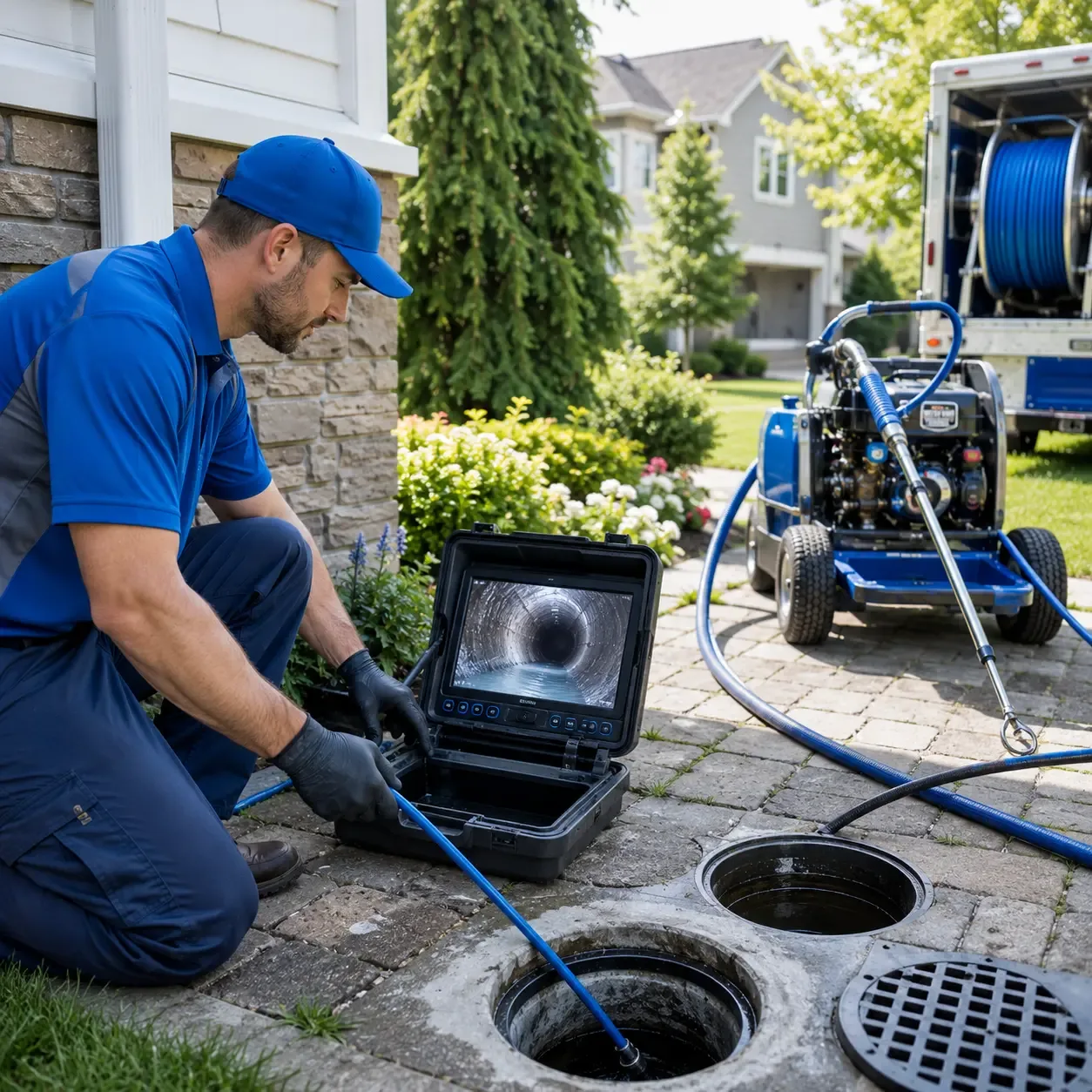 Outdoor drain cleaning professionals serving Pownal, ME